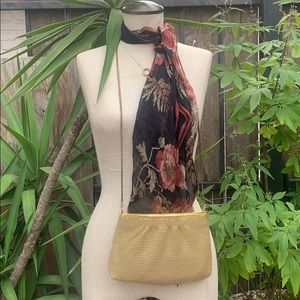 Gold beaded night out purse